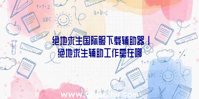 「绝地求生国际服下载辅助器」|绝地求生辅助工作室在哪